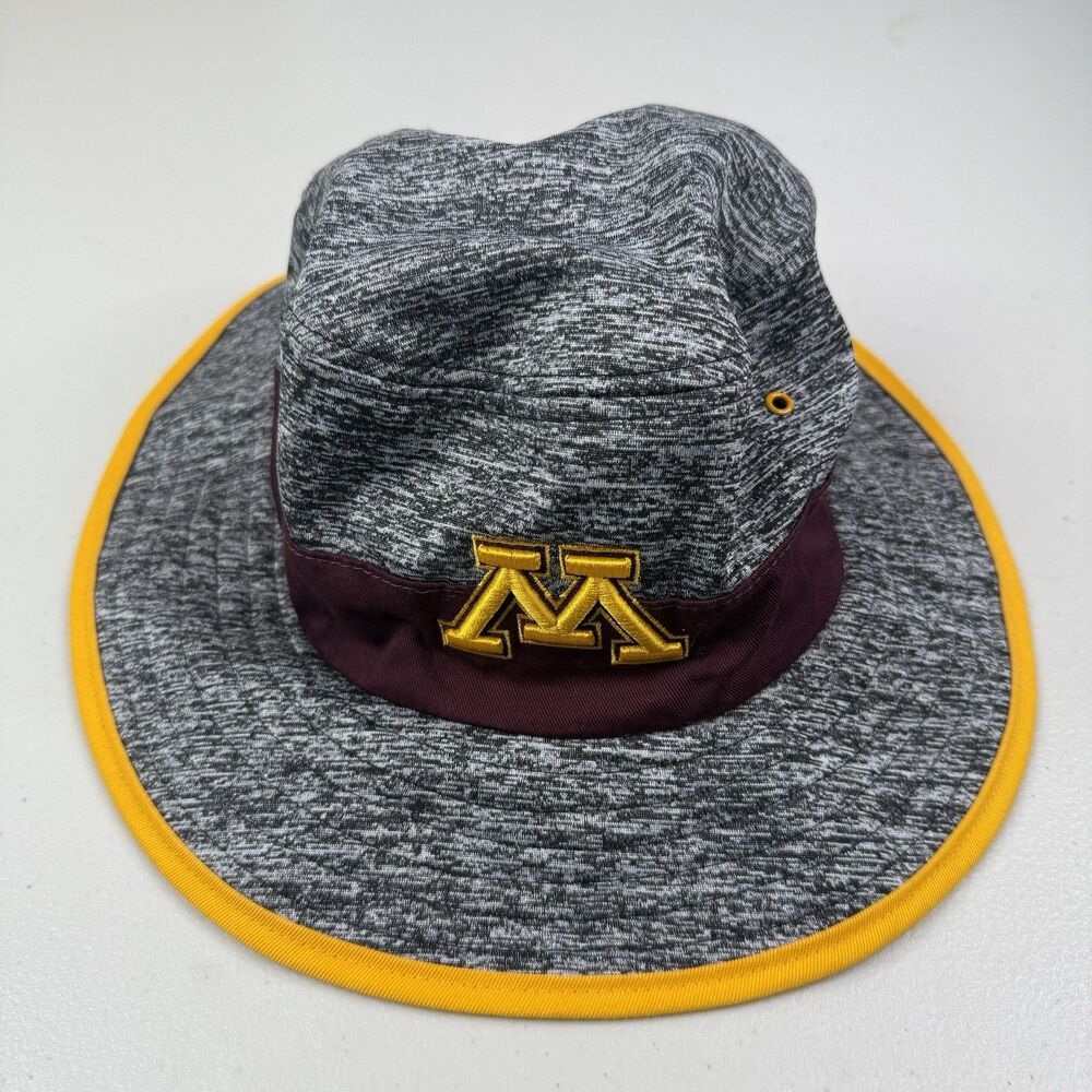 Minnesota Golden Gophers Bucket Hat Adult L/XL Gray Zephyr Outdoor Sun Floppy
